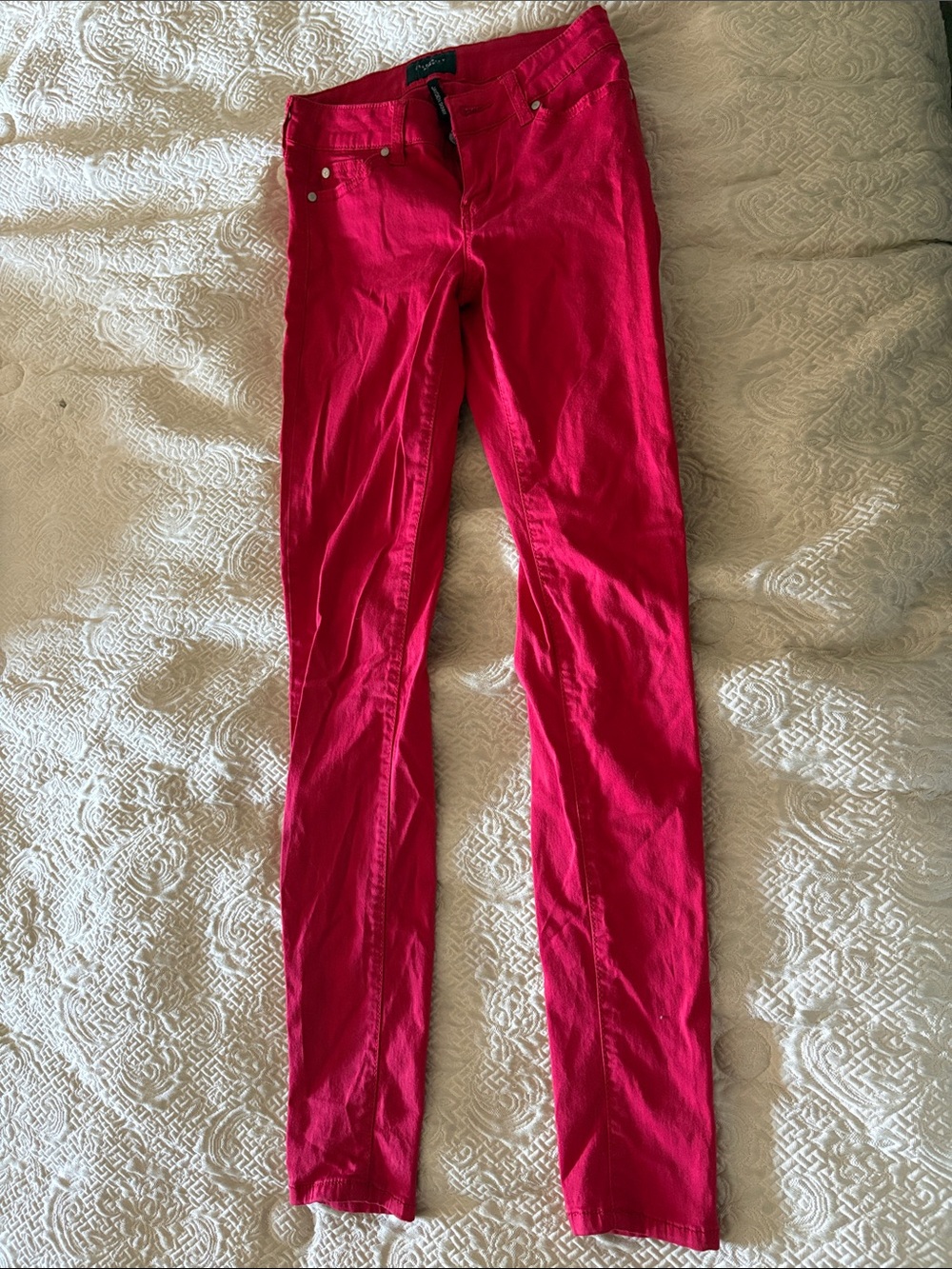 Celebrity Pink Bright Red Skinny Jeans